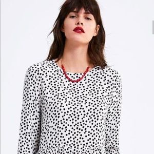 Zara Polka Dot Maxi Dress